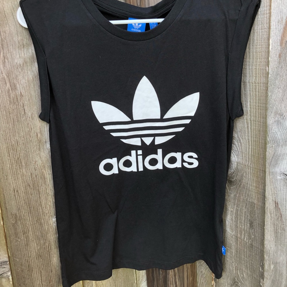 NEW black adidas women’s muscle tee size /XS
